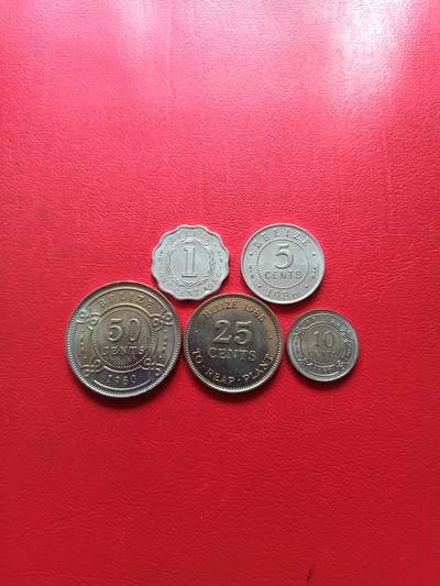 【云涧收藏】第七十七场 - 伯利兹1980年～1986年套币，UNC