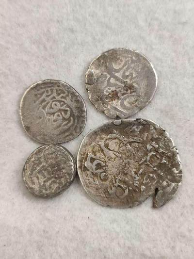G&W世界散币，银币处理专场（第35场） - 丝绸之路早期打制银币4枚  16.6克