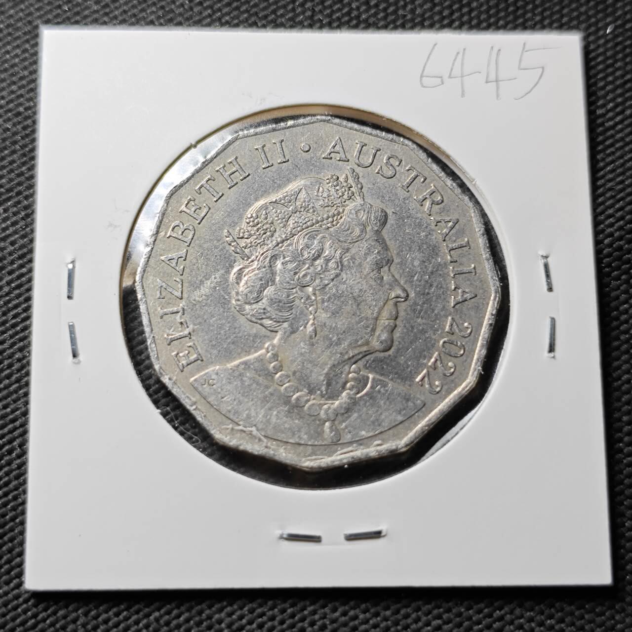 KK钱币收藏小铺  第365场  2月预留时间 周末发货  2022澳大利亚50分 老年版