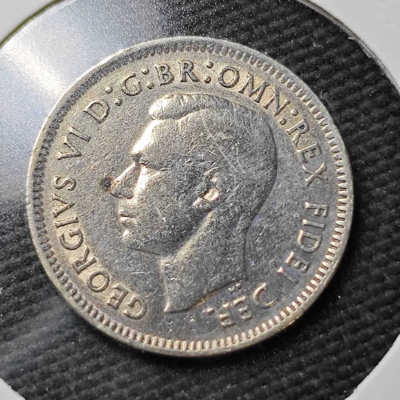 KK钱币收藏小铺  第365场  2月预留时间 周末发货 澳大利亚6便士银币 