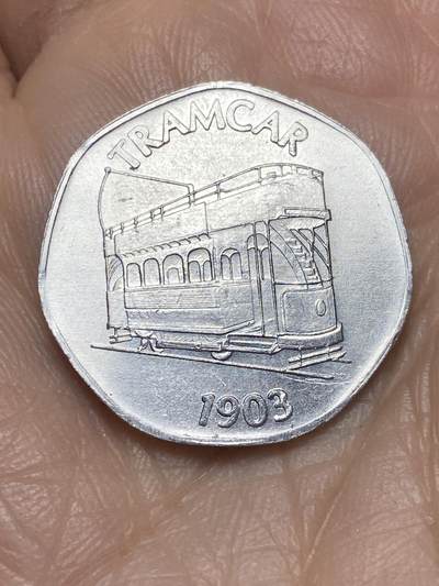 2025年第一百二十四场(总第一百五十场）外国好品散币(免佣金) - 英国🇬🇧1903年有轨电车20便士代币