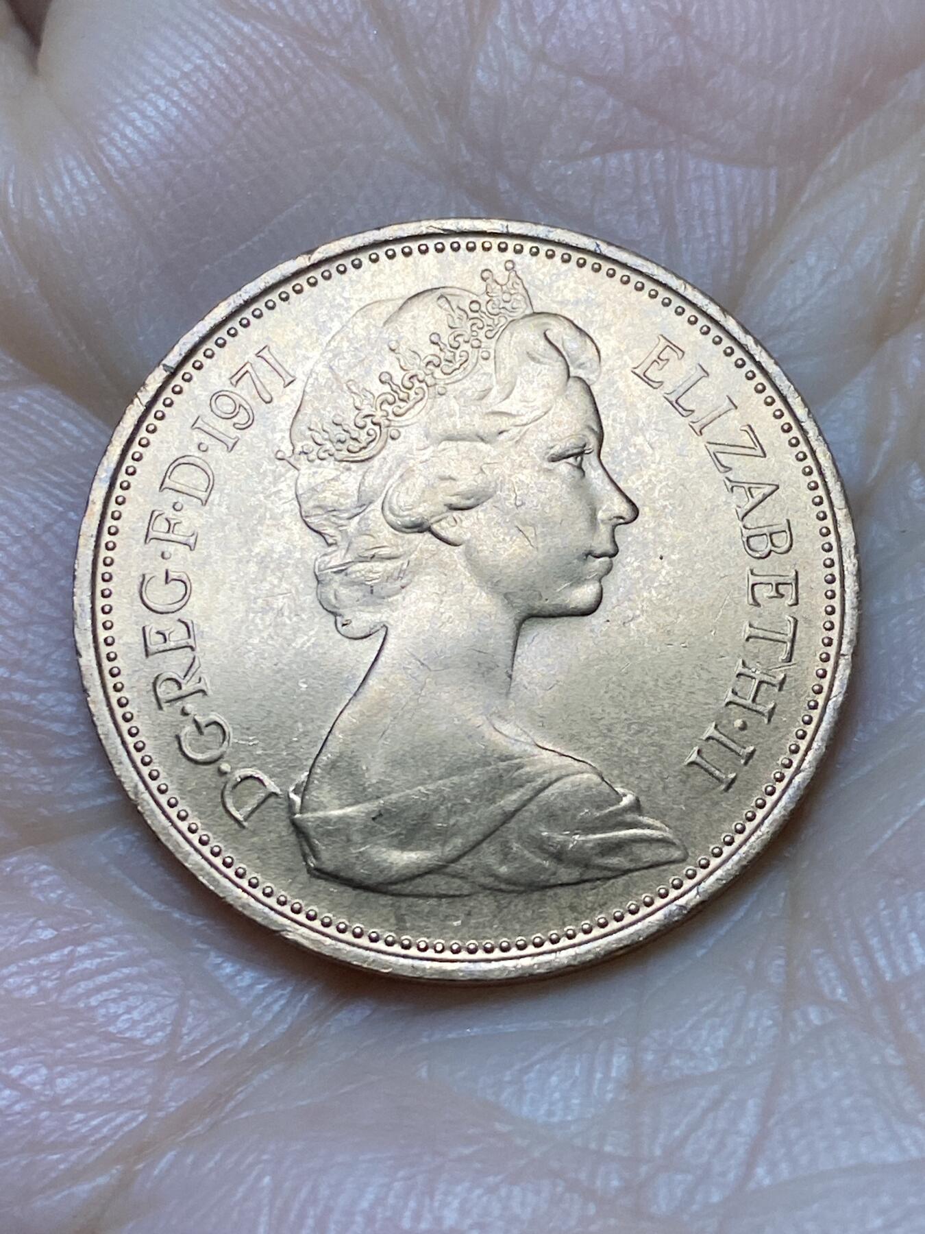 2025年第一百二十四场(总第一百五十场）外国好品散币(免佣金) 全新英国🇬🇧1971年2新便士