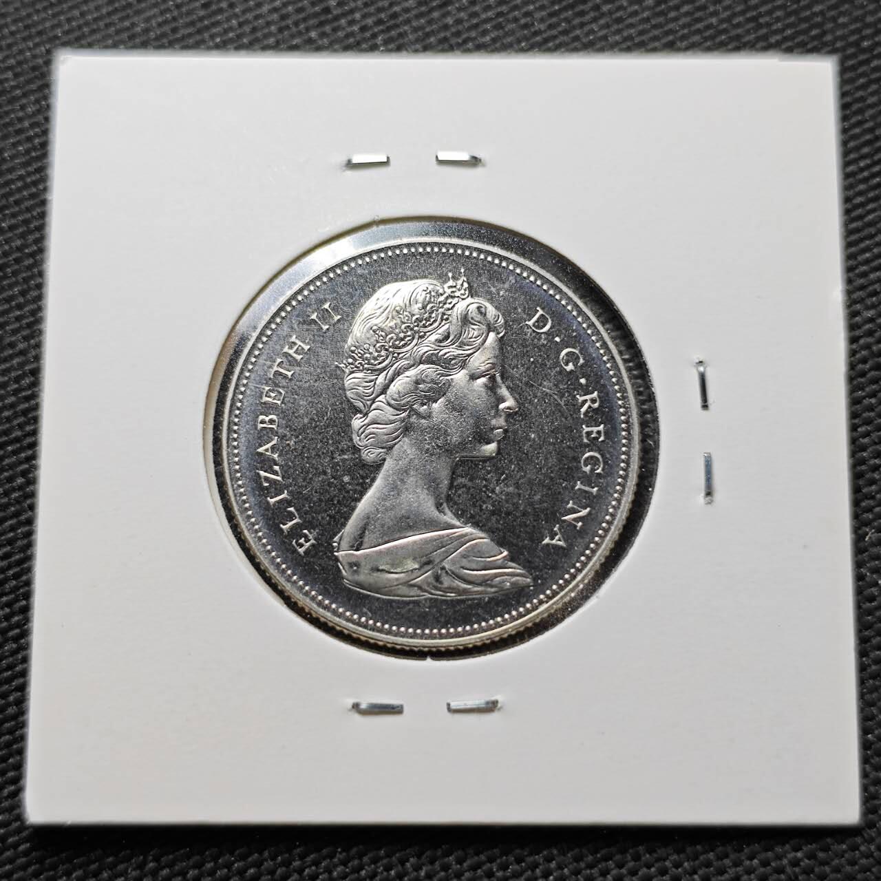 KK钱币收藏小铺  第365场  2月预留时间 周末发货  1970加拿大50分 好品