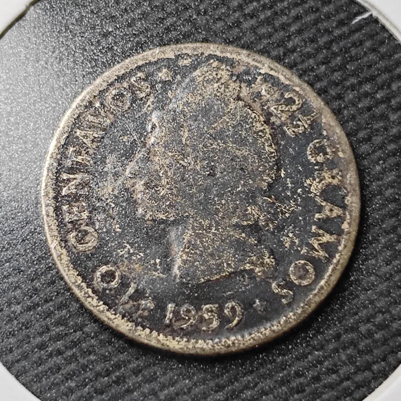 KK钱币收藏小铺  第365场  2月预留时间 周末发货  1959多米尼加10分银币