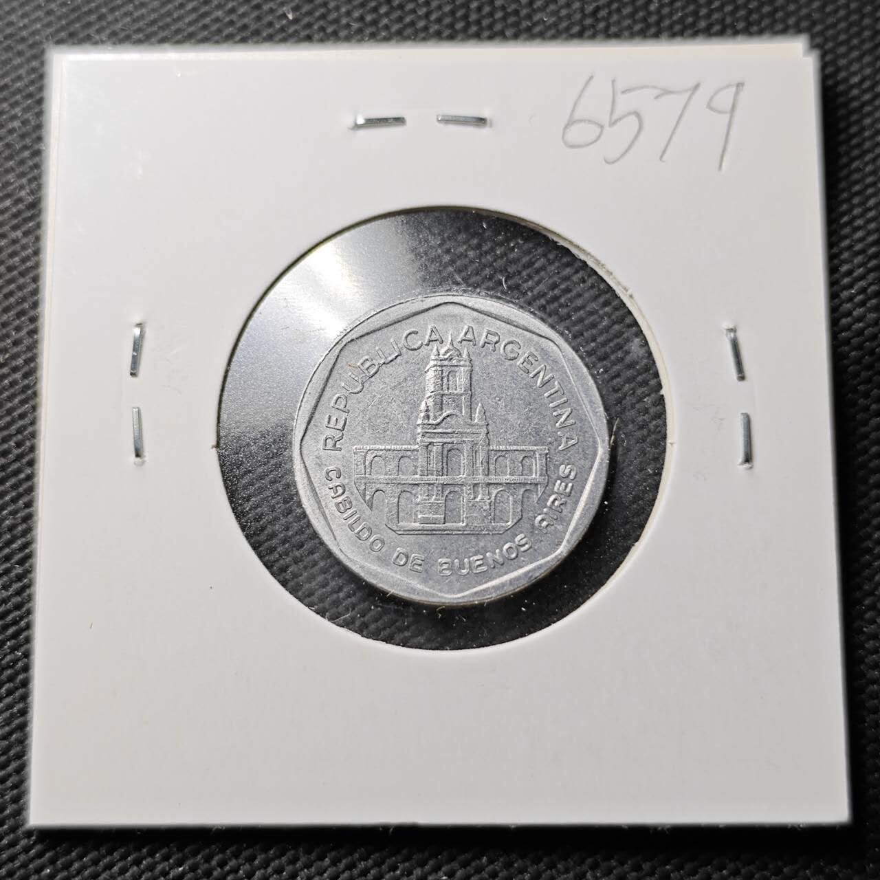 KK钱币收藏小铺  第365场  2月预留时间 周末发货  1989阿根廷1比索