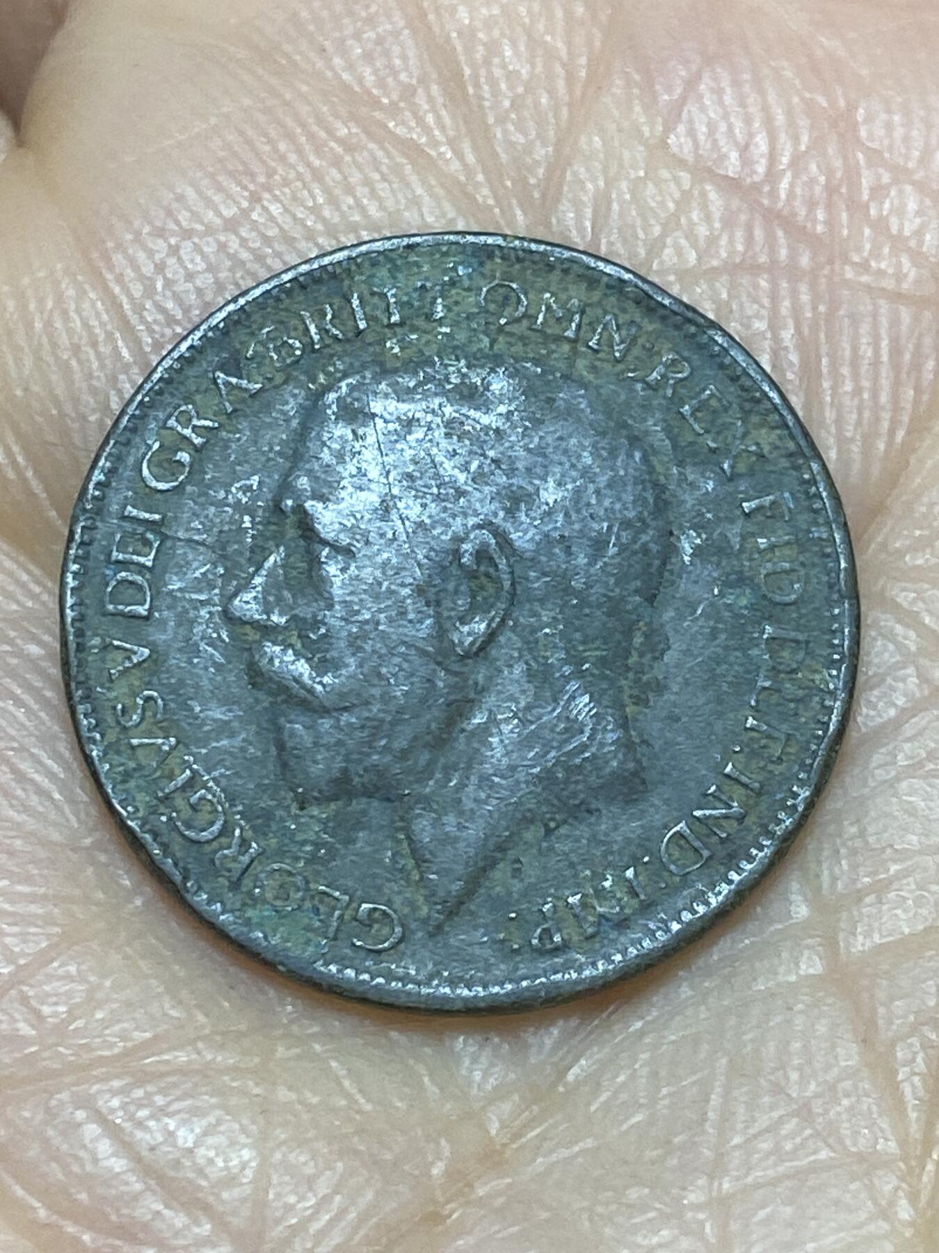 2025年第一百二十四场(总第一百五十场）外国好品散币(免佣金) 英国🇬🇧1916年1法新(乔治五世第一版)