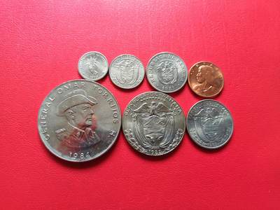 【云涧收藏】第七十七场 - 巴拿马7枚套，UNC