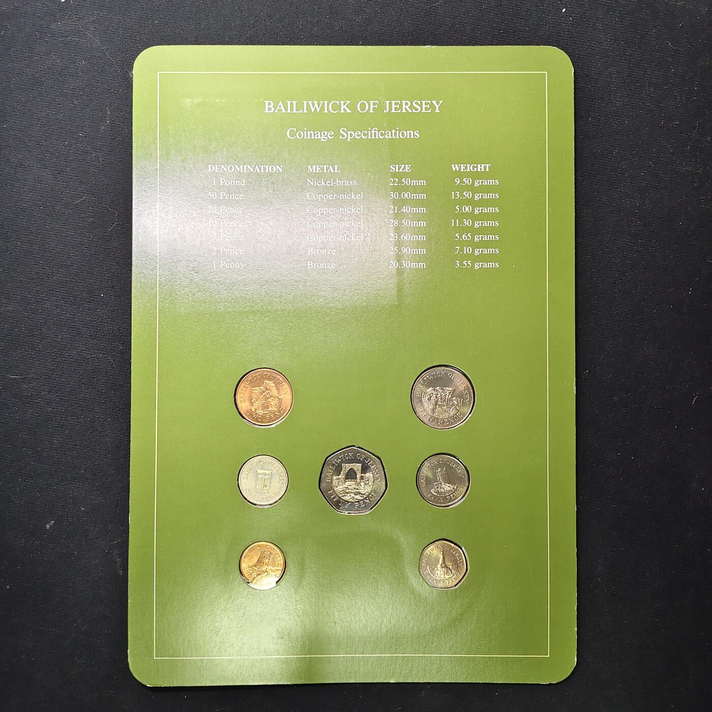 【全场包邮】纯粹捡漏拍475场（免费代拍第12场） 【富兰克林·世界各国硬币系列邮币卡】泽西（英国属地）-含奥恩教区