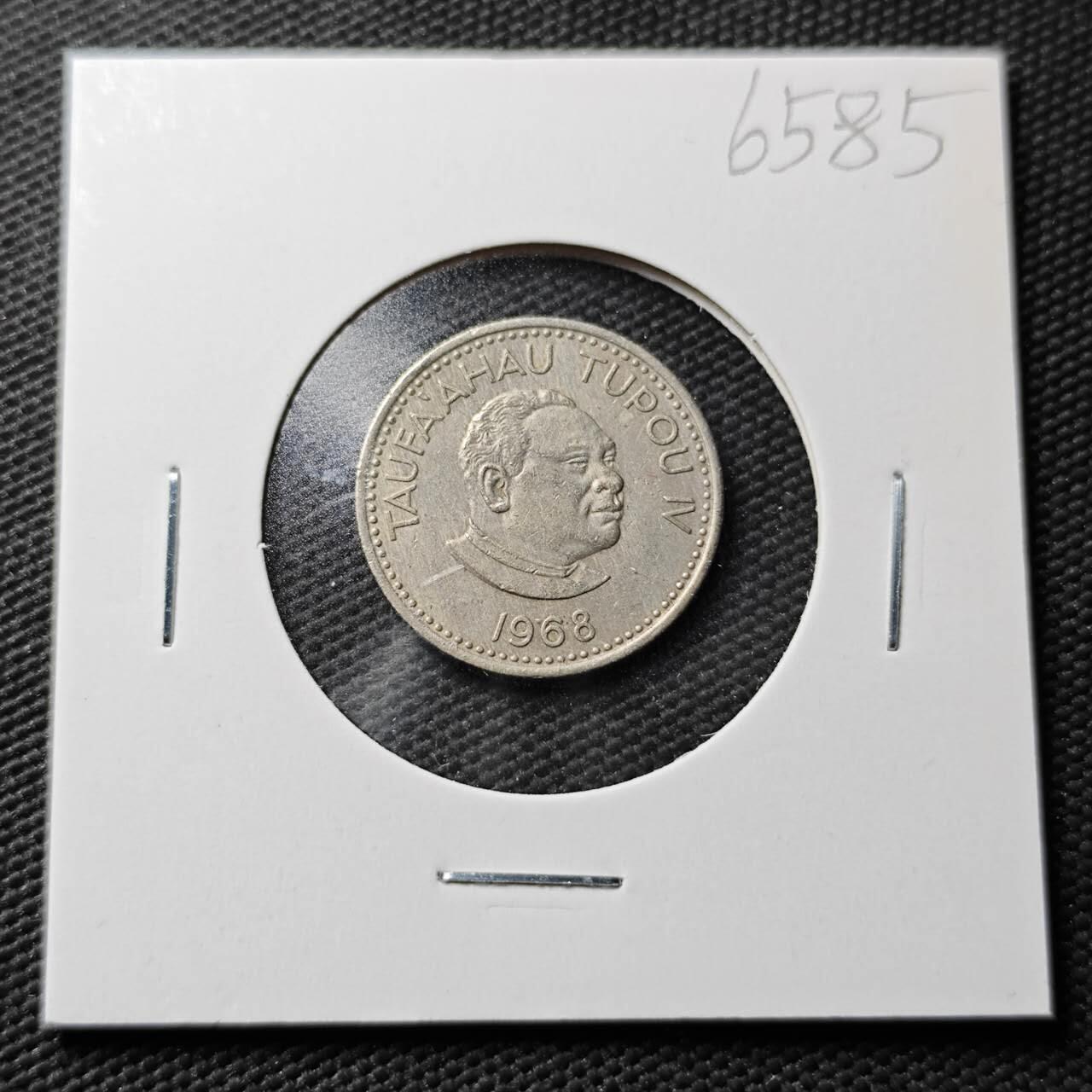 KK钱币收藏小铺  第365场  2月预留时间 周末发货  1968汤加5分