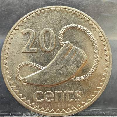 【淘币小摊】实时拍第七百八十九拍   散币场   满百包邮可预留二周 每周一统一发货   - 斐济1981年20分