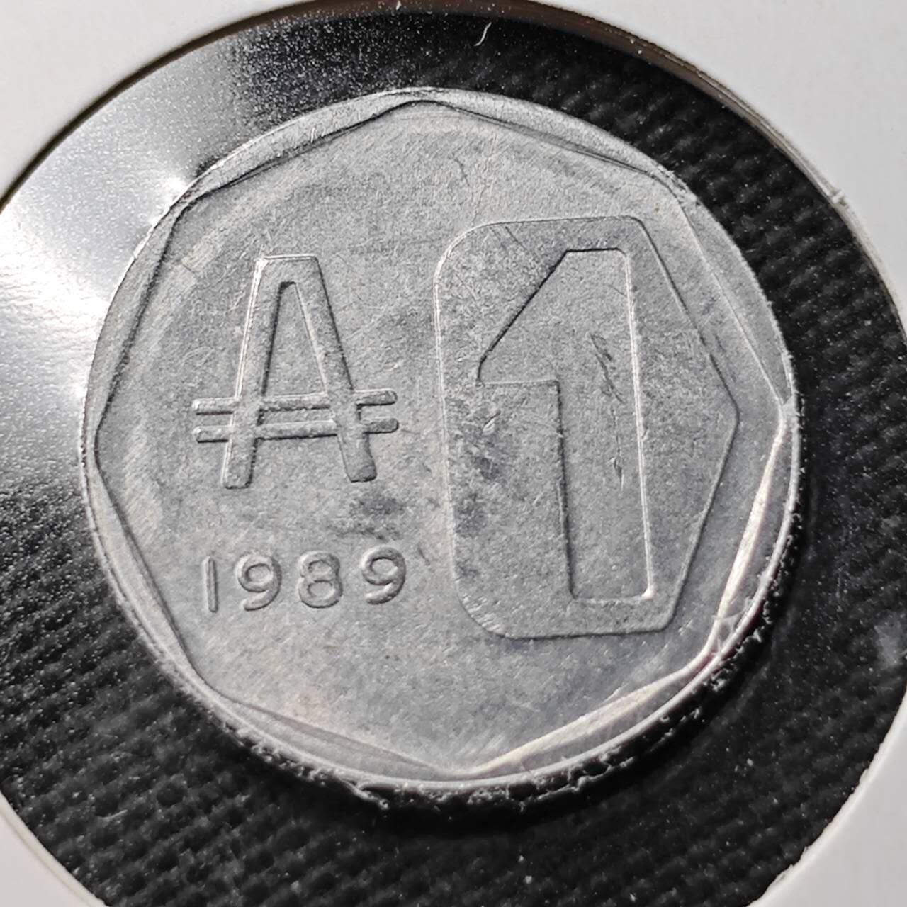 KK钱币收藏小铺  第365场  2月预留时间 周末发货  1989阿根廷1比索