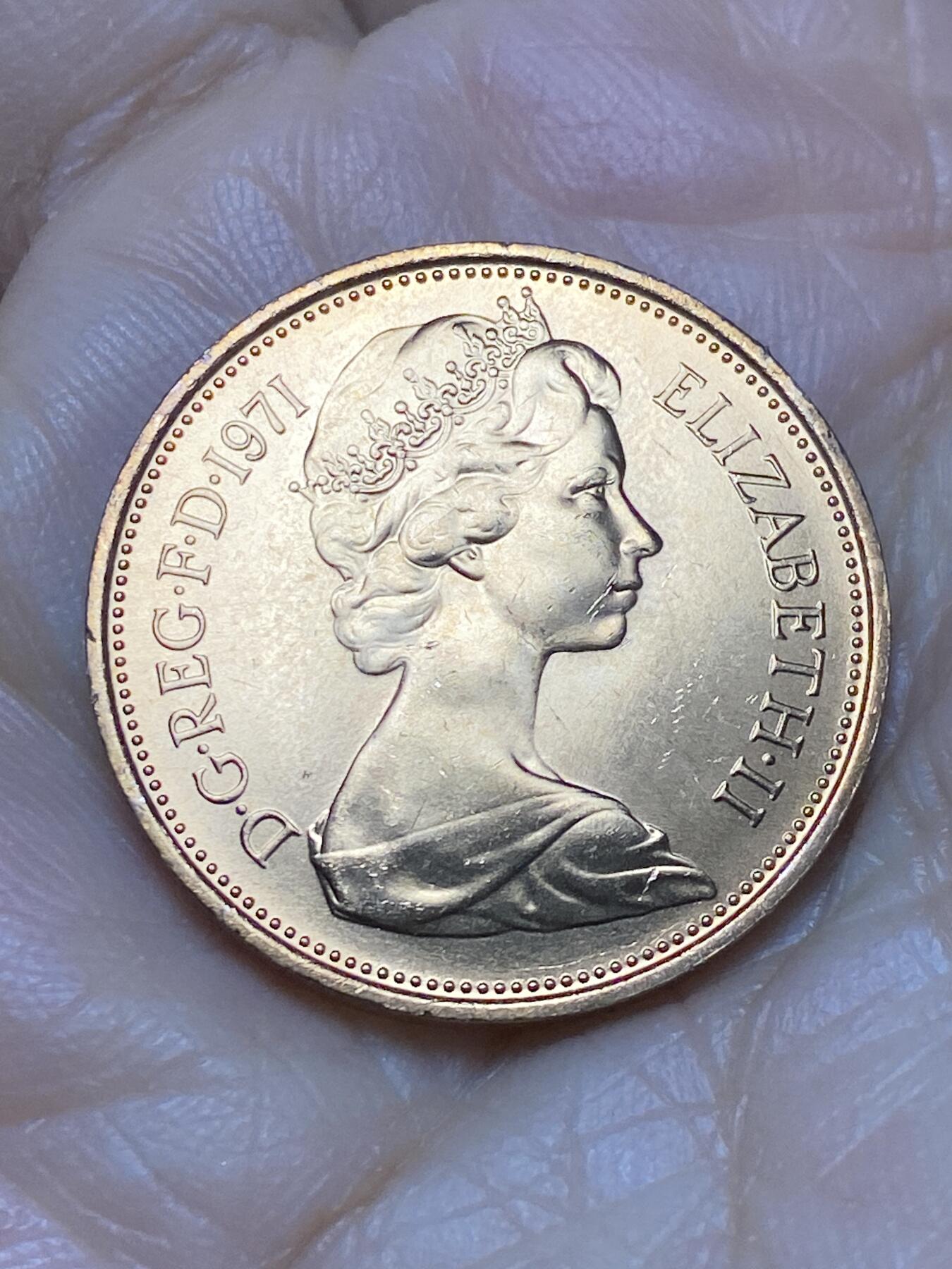 2025年第一百二十四场(总第一百五十场）外国好品散币(免佣金) 全新英国🇬🇧1971年2新便士