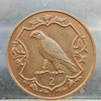 【淘币小摊】实时拍第七百八十九拍   散币场   满百包邮可预留二周 每周一统一发货   - 马恩岛1984年2便士铜币