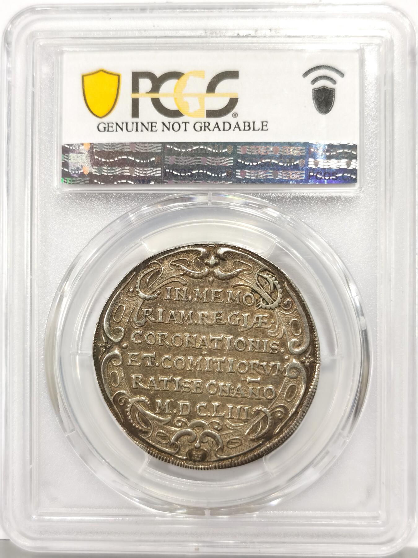 博洋堂“物美丰成”11月精品专场暨第145期（全场包邮） PCGS AU 雷根斯堡1653年1DUCAT银样，稀见品种