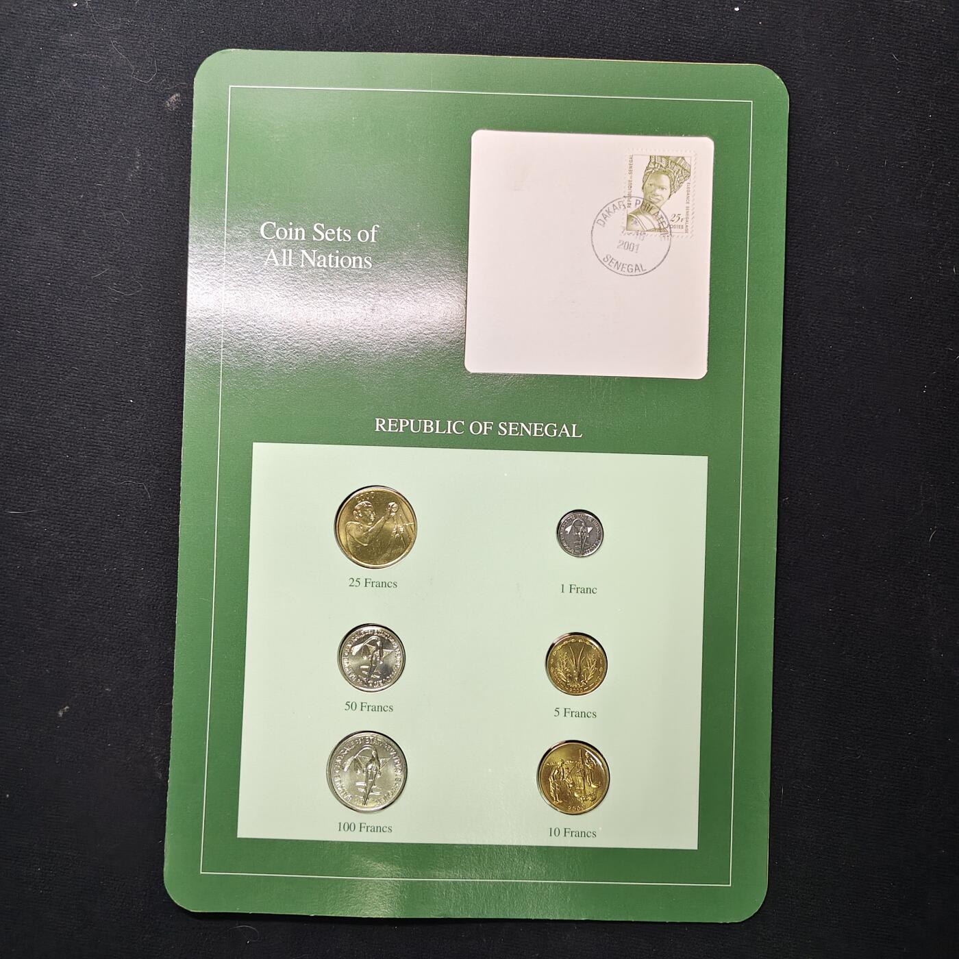 【全场包邮】纯粹捡漏拍475场（免费代拍第12场） 【富兰克林·世界各国硬币系列邮币卡】塞内加尔共和国