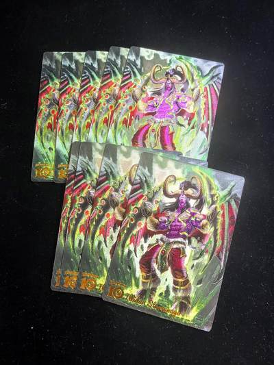 无佣金 不寄存  卡牌设有底价 拒绝小号抬价 大家放心拍 所有拍品部分套有卡膜 部分卡牌多宫 自制卡牌 不包厂瑕 放大镜 品控 勿拍 流拍商品会循环 感谢大家支持 留个关注 不定时上新 谢谢 - 奇点卡牌 炉石 9宫 粗闪