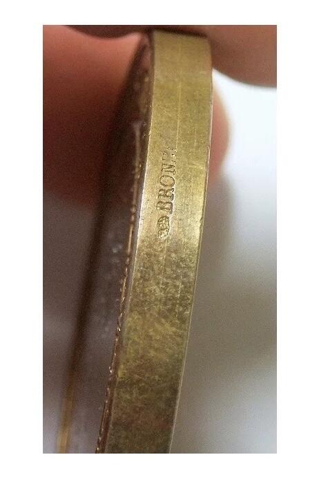 法国1900年 女神玛丽安娜坐像高浮雕精制大镀金章 50MM