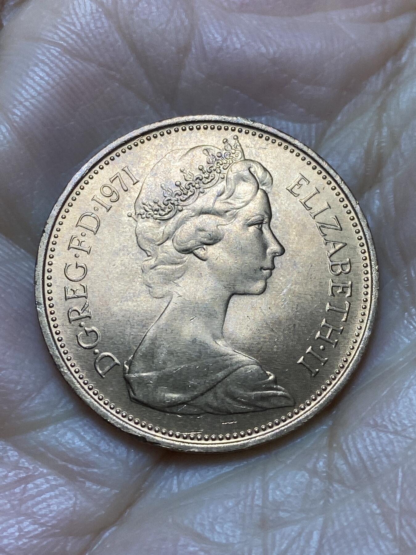 2025年第一百二十四场(总第一百五十场）外国好品散币(免佣金) 全新英国🇬🇧1971年2新便士