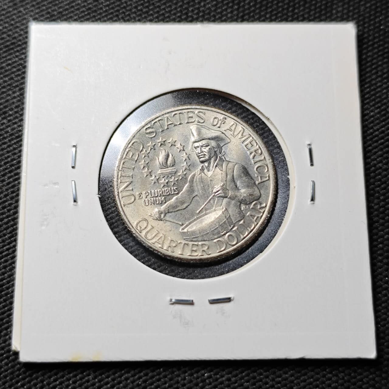 KK钱币收藏小铺  第365场  2月预留时间 周末发货  1976美国25分纪念币 建国200周年纪念币 好品