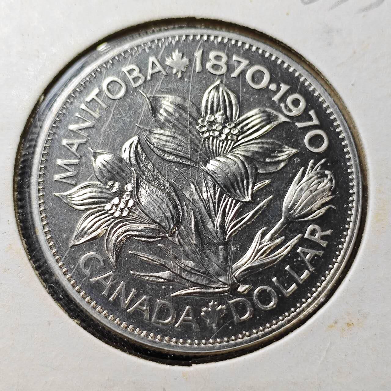 KK钱币收藏小铺  第365场  2月预留时间 周末发货  1970加拿大1元纪念币 好品