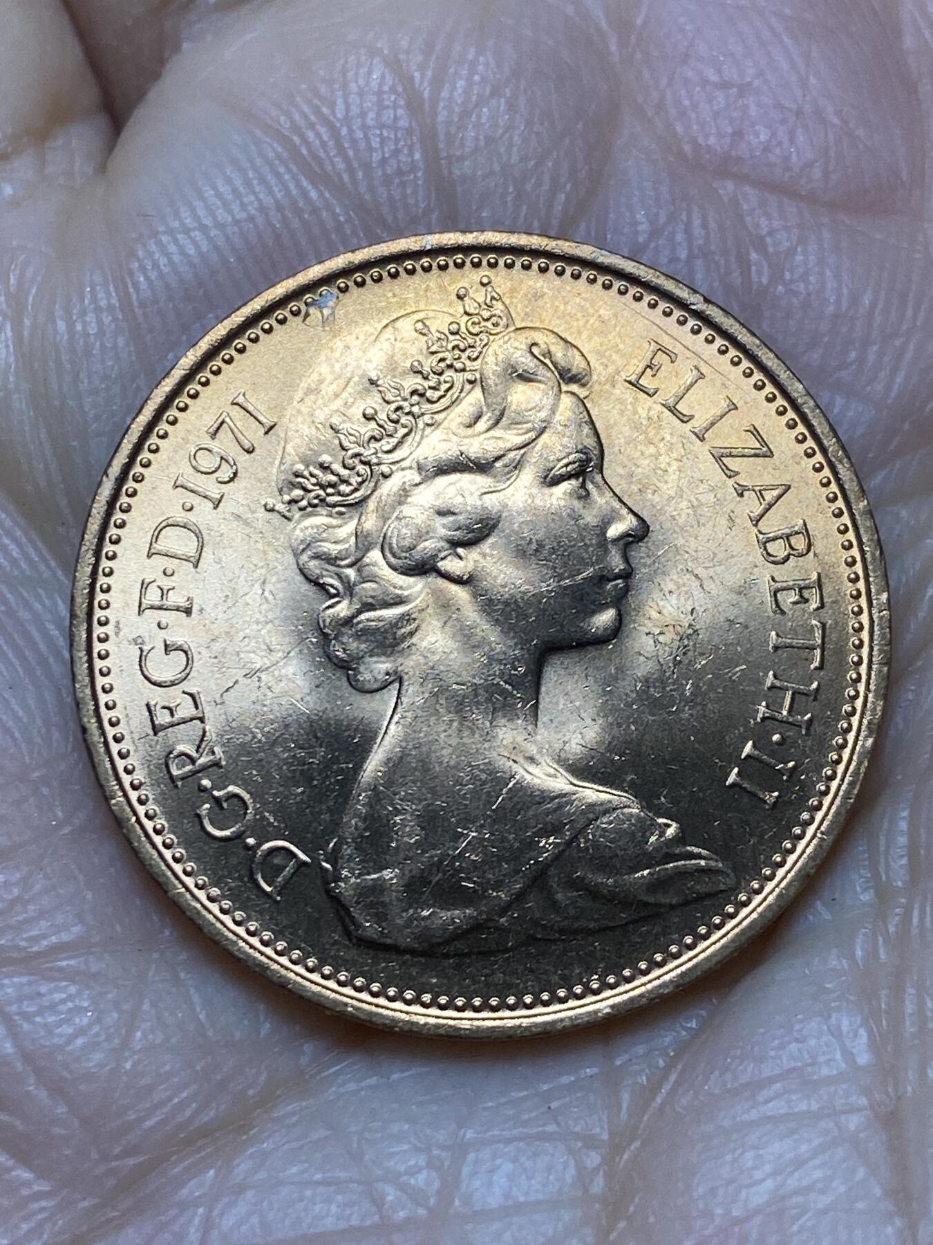 2025年第一百二十四场(总第一百五十场）外国好品散币(免佣金) 全新英国🇬🇧1971年2新便士