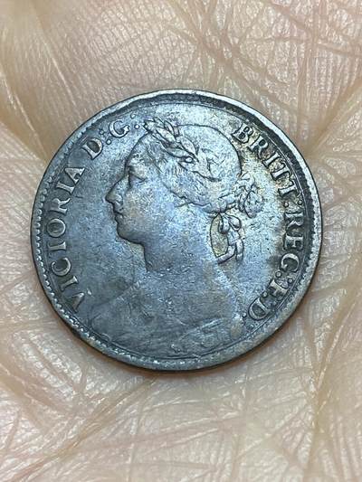 2025年第一百二十四场(总第一百五十场）外国好品散币(免佣金) - 英国🇬🇧1886年1法新(维多利亚女王中年桂冠第三版)