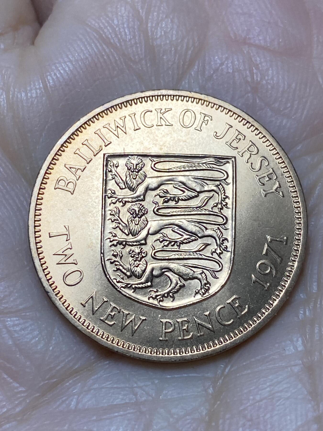 2025年第一百二十四场(总第一百五十场）外国好品散币(免佣金) 全新–英属泽西岛🇯🇪1971年2新便士