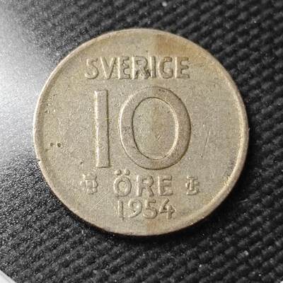 KK钱币收藏小铺  第365场  2月预留时间 周末发货 -  瑞典10欧尔银币