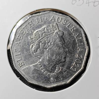 KK钱币收藏小铺  第365场  2月预留时间 周末发货 -  澳大利亚50分 女王老年版