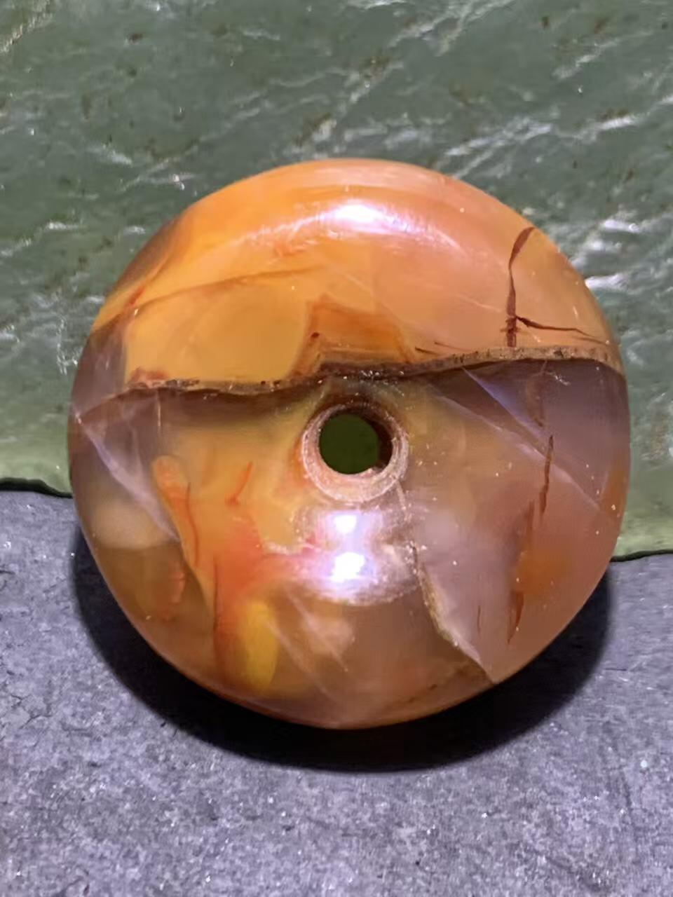 北漂战国红玛瑙通货平安扣一个！