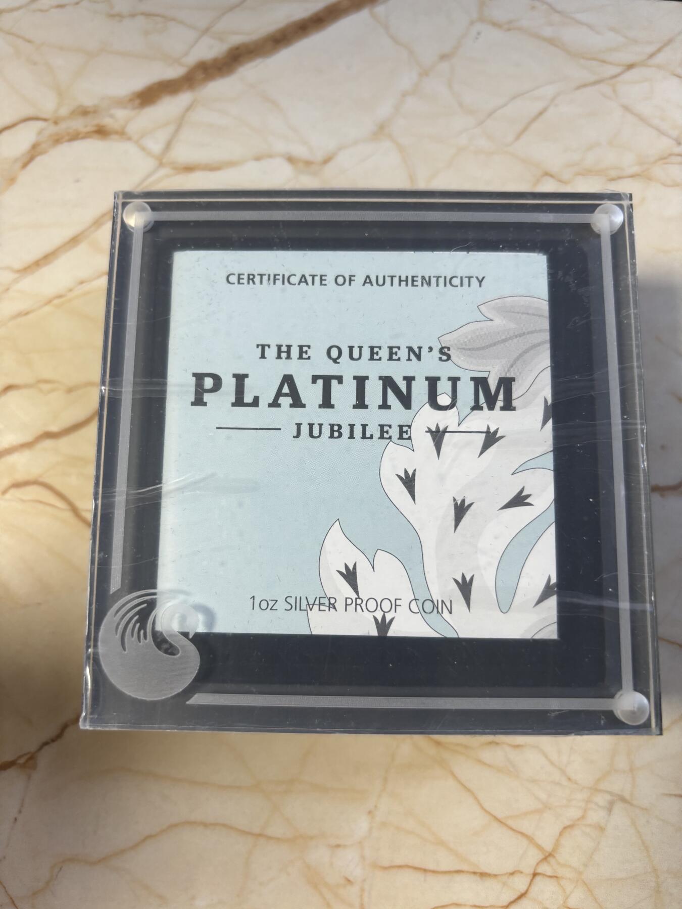 第181期拍卖 澳大利亚2022年伊丽莎白二世女王白金禧年纪念银币,9999银，发行5000枚