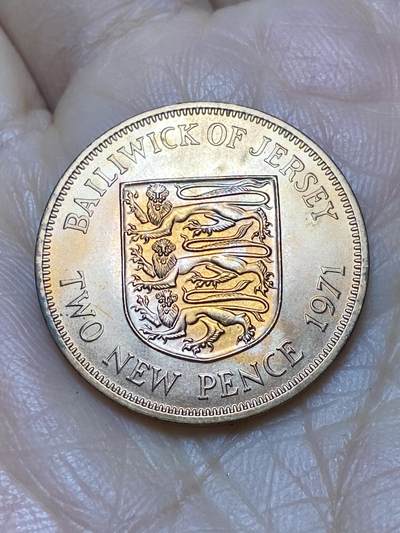 2025年第一百二十四场(总第一百五十场）外国好品散币(免佣金) - 全新–英属泽西岛🇯🇪1971年2新便士