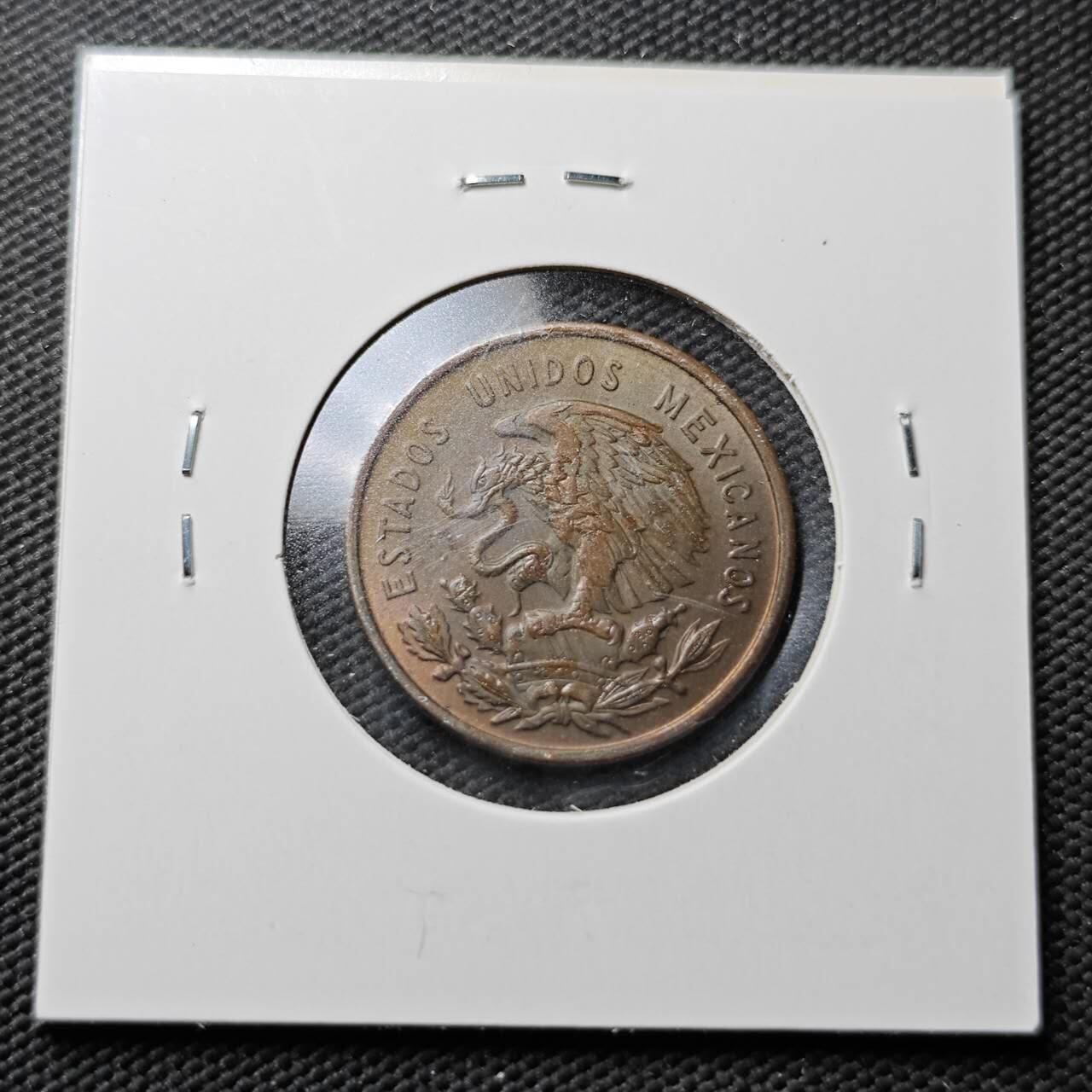 KK钱币收藏小铺  第365场  2月预留时间 周末发货  1959墨西哥10分铜币