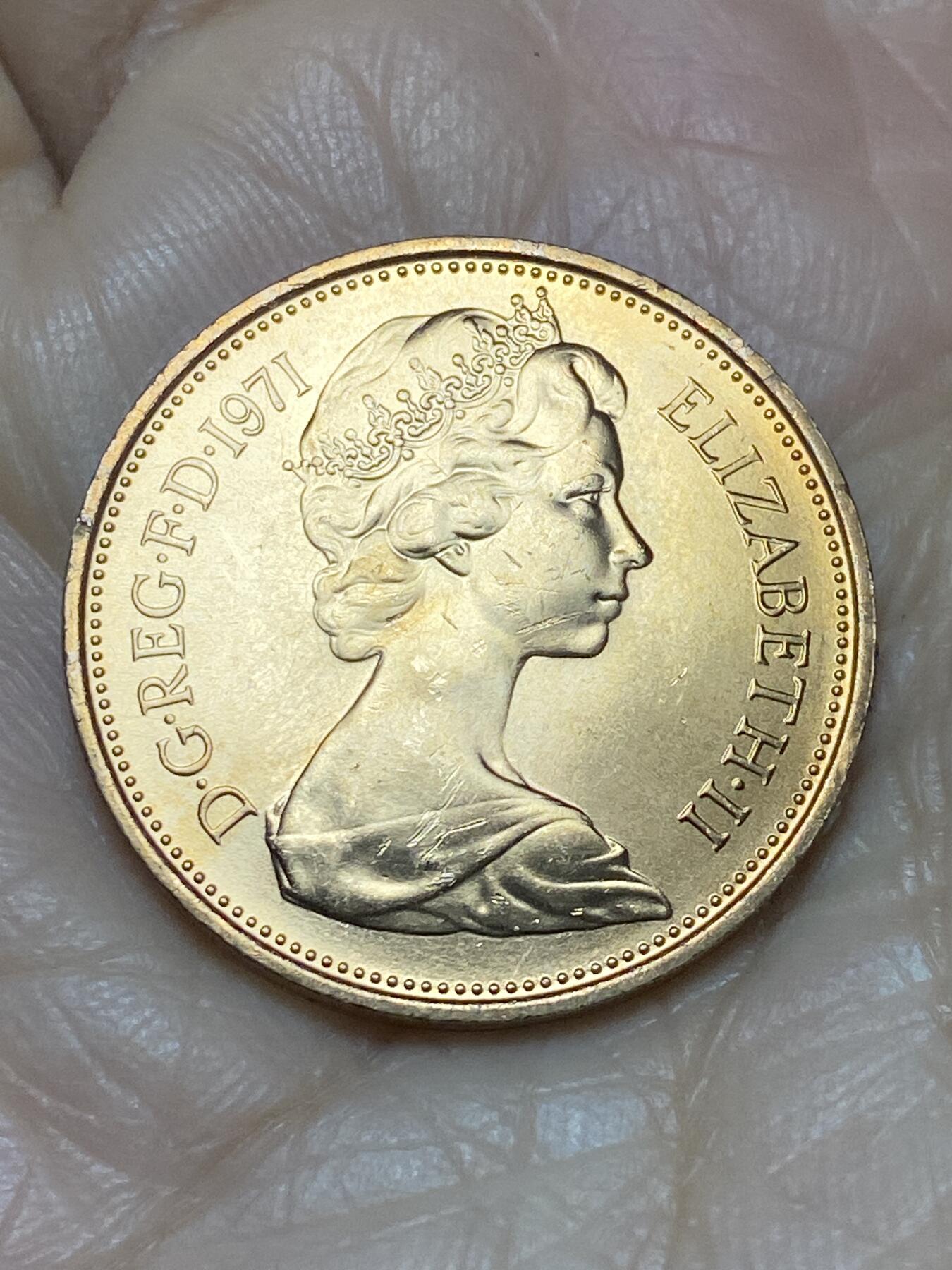 2025年第一百二十四场(总第一百五十场）外国好品散币(免佣金) 全新英国🇬🇧1971年2新便士