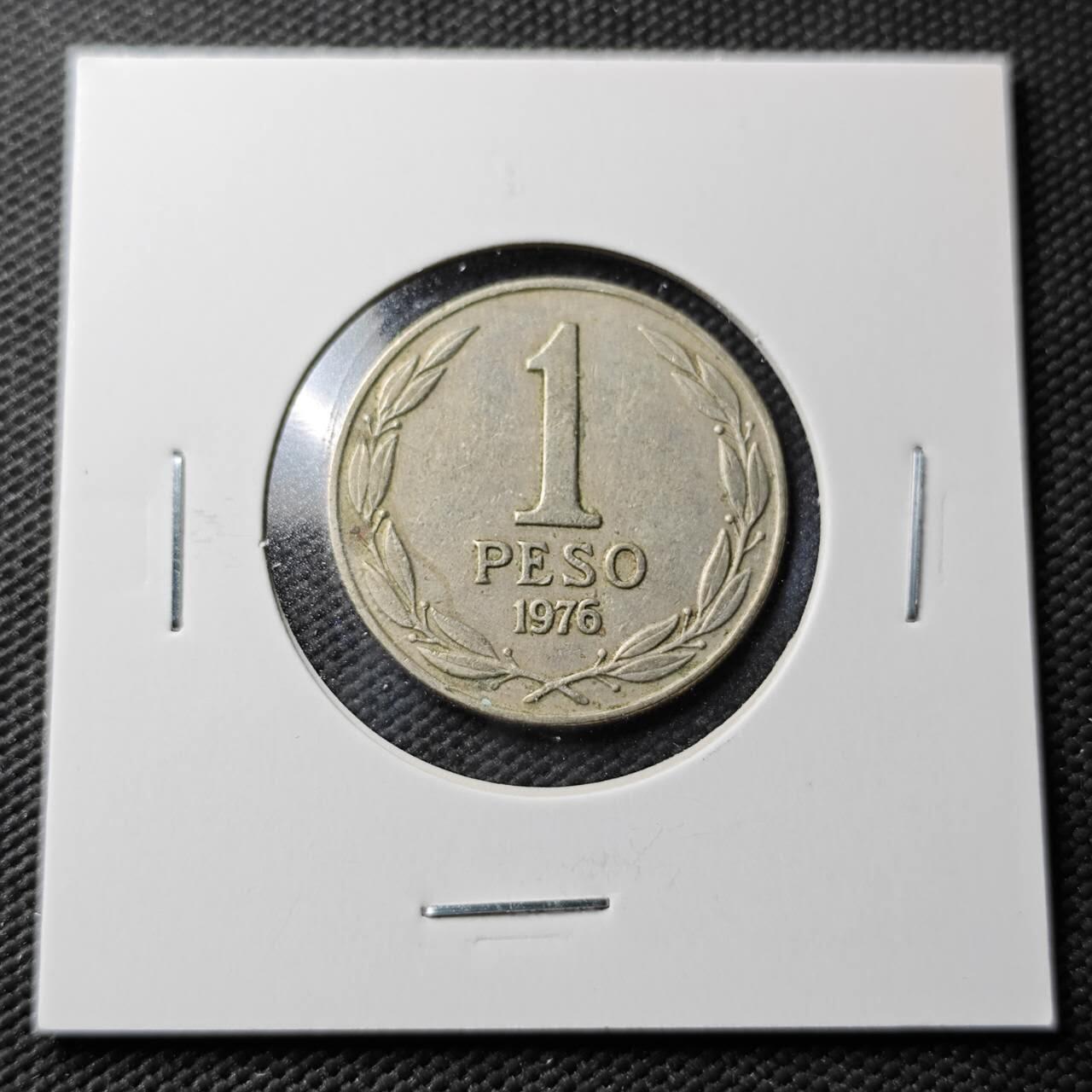 KK钱币收藏小铺  第365场  2月预留时间 周末发货  1976智利1比索