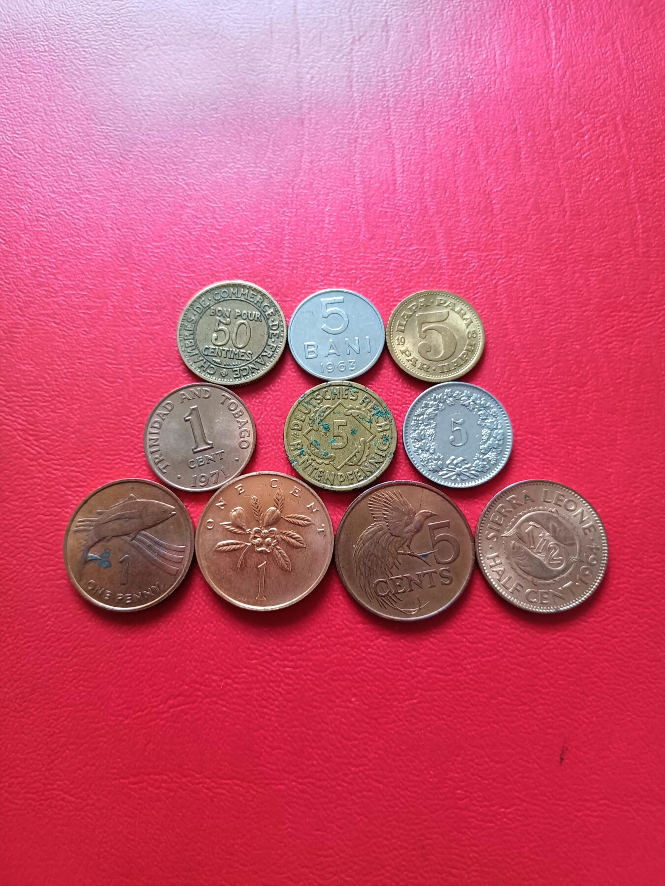 【云涧收藏】第七十七场 各国散币10枚