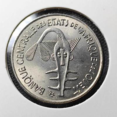 KK钱币收藏小铺  第365场  2月预留时间 周末发货 -  1978西非100法郎