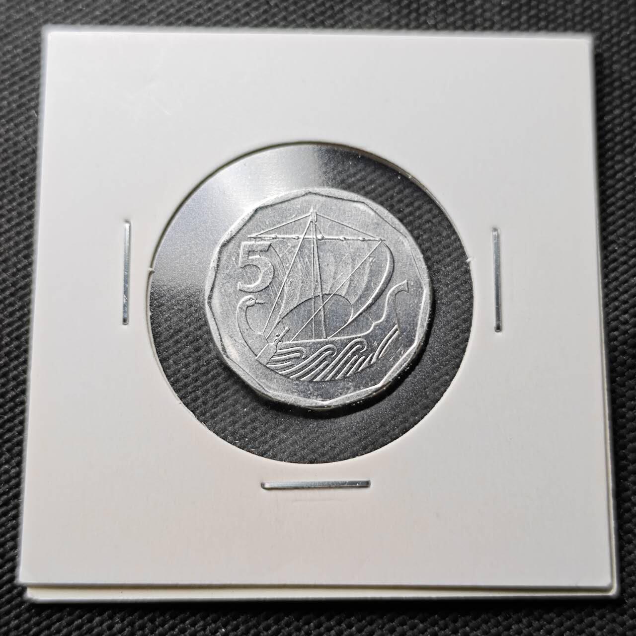 KK钱币收藏小铺  第365场  2月预留时间 周末发货  塞浦路斯5分