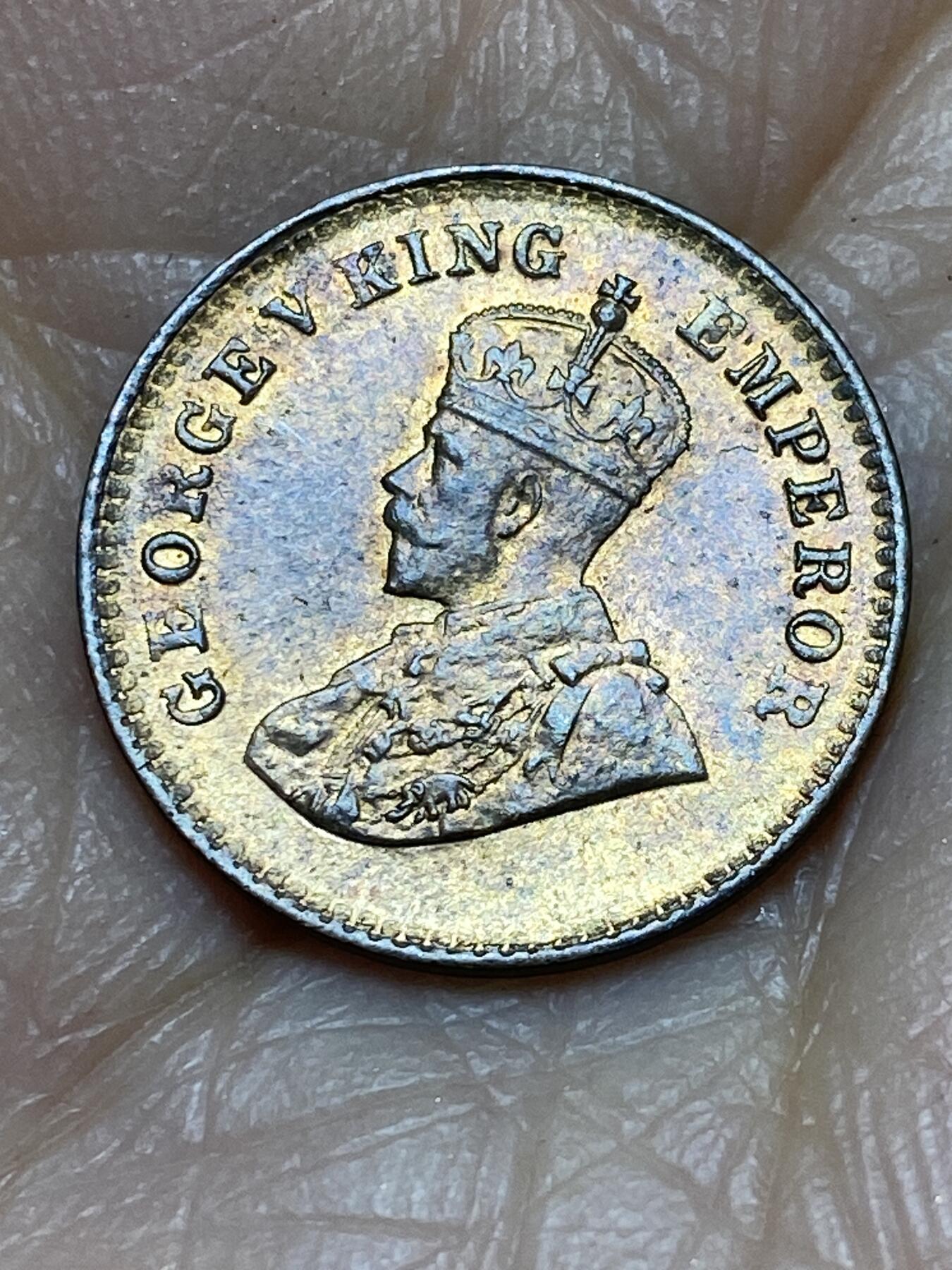 2025年第一百二十四场(总第一百五十场）外国好品散币(免佣金) 原光好品–英属印度1920年1/12安娜