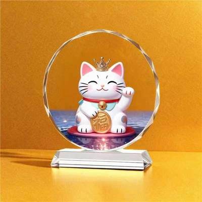 同乐钱币， - 新款家居摆件招财猫牡丹花八骏客厅玄关电视柜卧室办公室送礼佳品