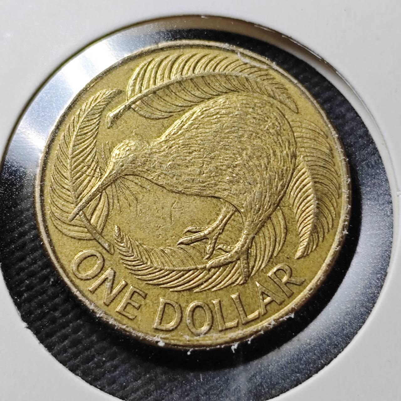 KK钱币收藏小铺  第365场  2月预留时间 周末发货  新西兰1元