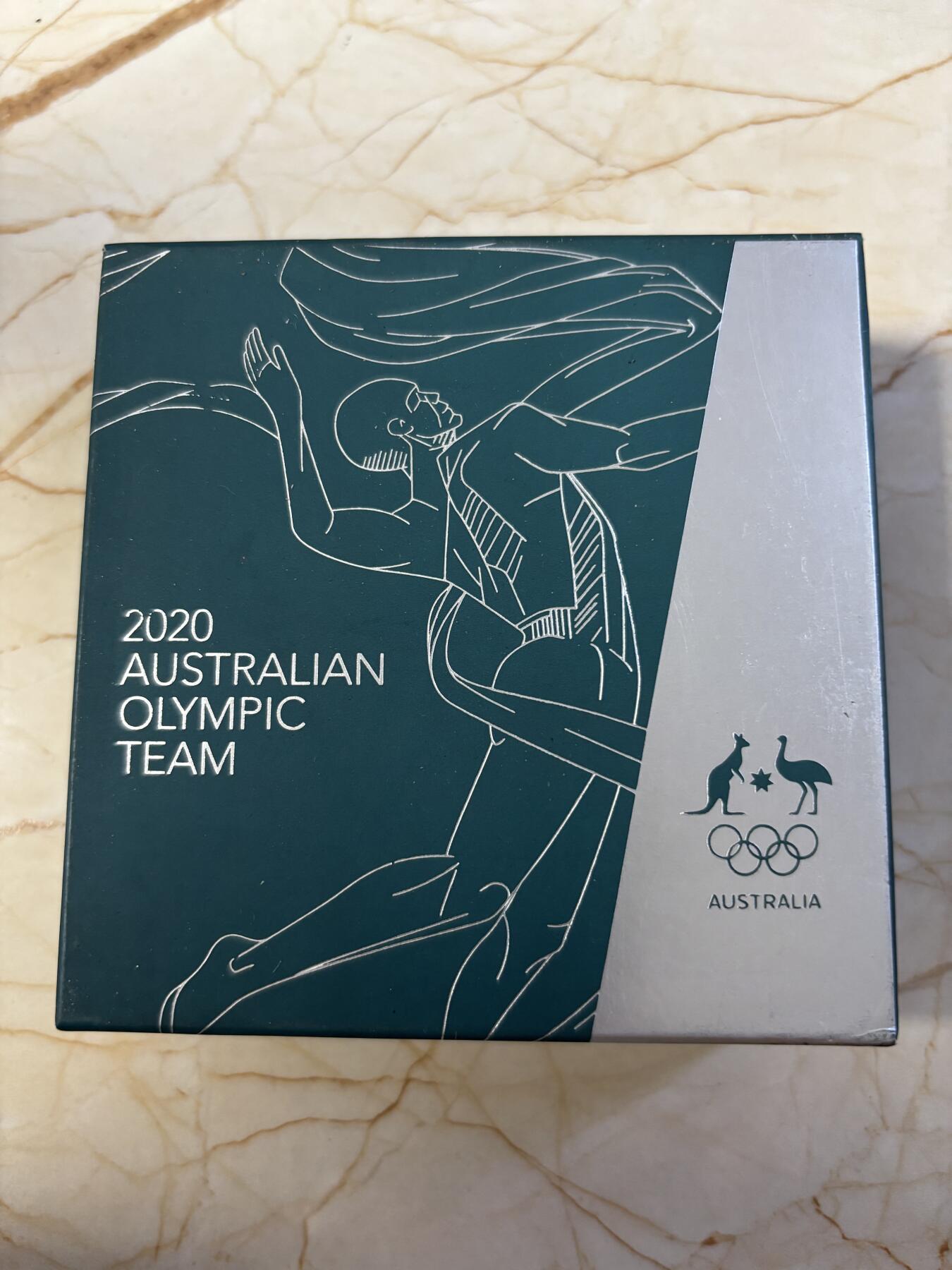 第181期拍卖 澳大利亚2020年东京奥运1盎司曲面精制纪念银币，9999银，发行2020枚