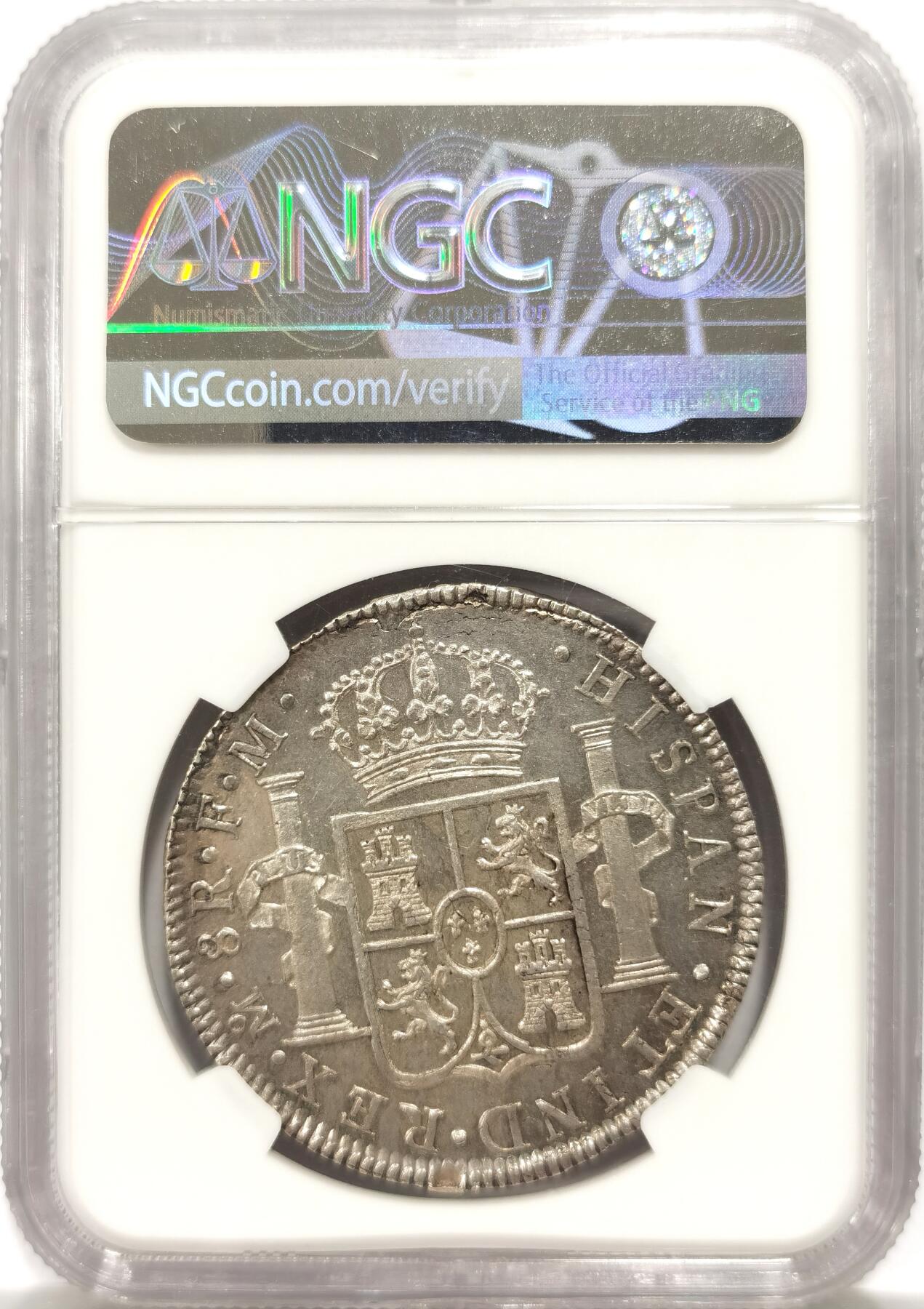 博洋堂“物美丰成”11月精品专场暨第145期（全场包邮） NGC MS61 西属墨西哥厂卡洛斯三世1784年8里亚尔，麦稀奇卡三人像精品最近好久没见了，这枚卡三双面深打无缺陷，有点类pooflike底板