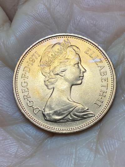 2025年第一百二十四场(总第一百五十场）外国好品散币(免佣金) - 全新英国🇬🇧1971年2新便士