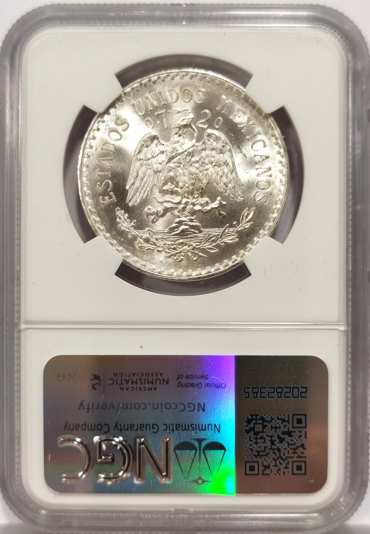 博洋堂“物美丰成”11月精品专场暨第145期（全场包邮） NGC MS66+ 墨西哥1933年1比索银币，极品车轮光