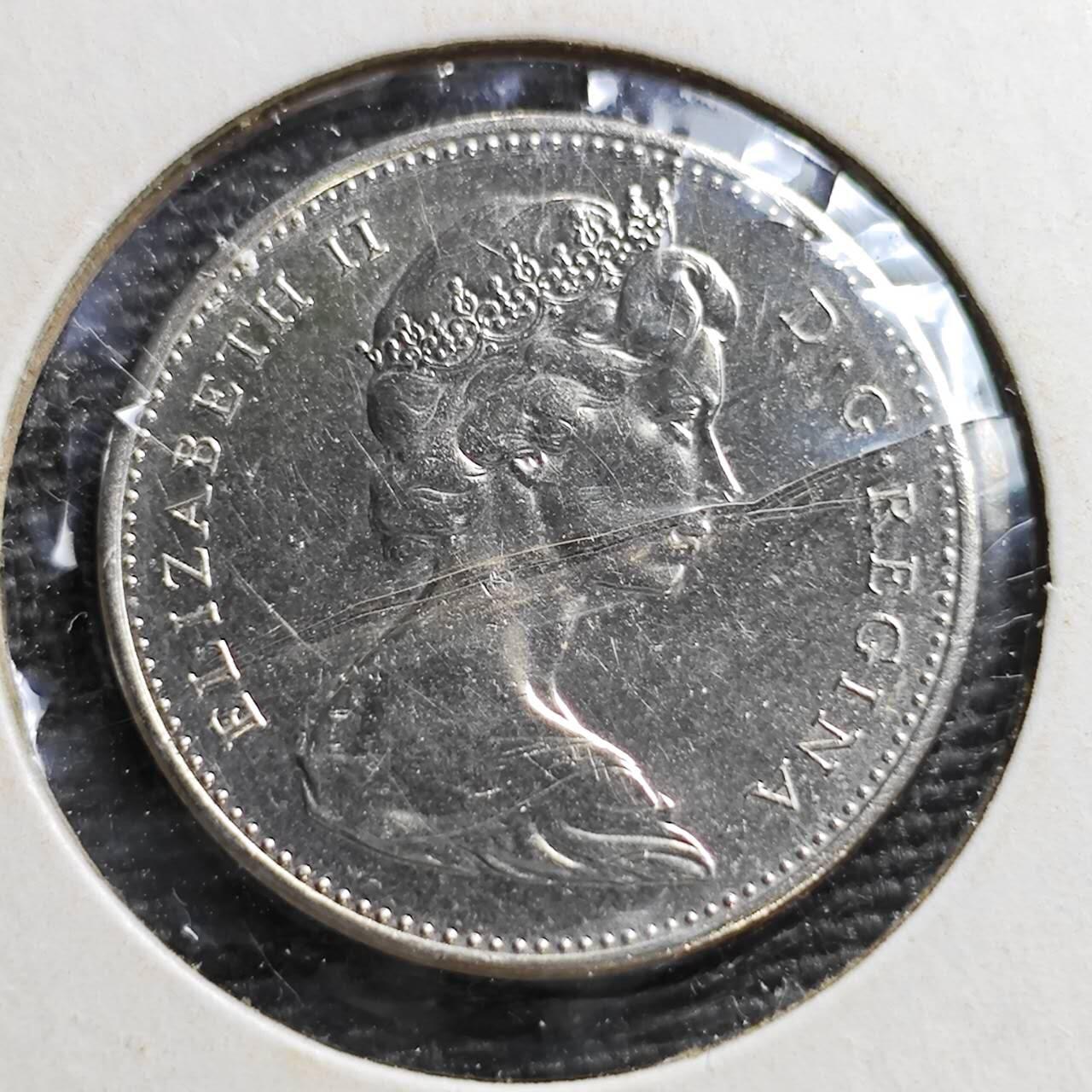 KK钱币收藏小铺  第365场  2月预留时间 周末发货  1968加拿大5分 好品