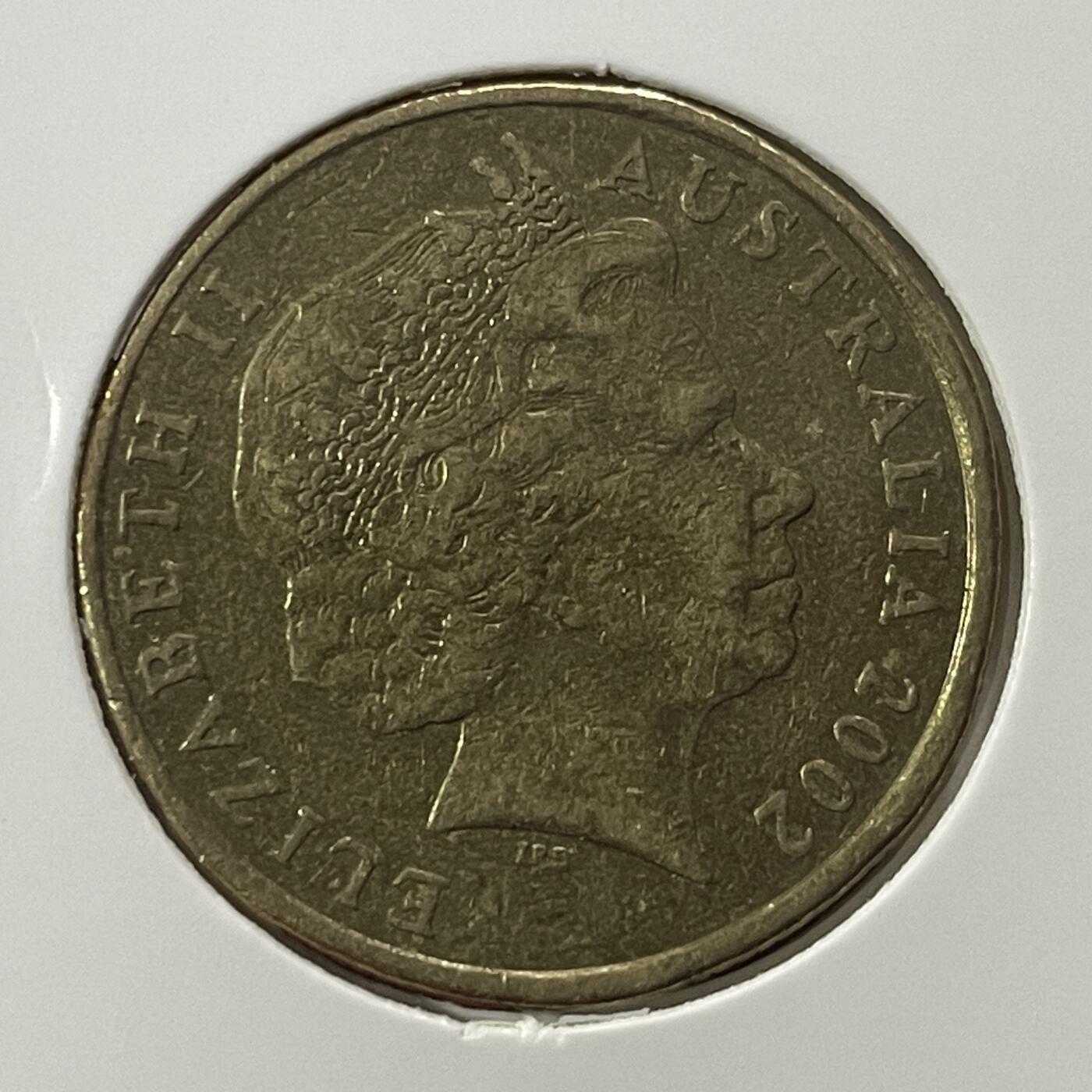 【澳大利亚硬币】限时专场（1澳元 ~4.6557人民币 ） 2002年 1澳元（内陆年纪念币）一枚  【01】