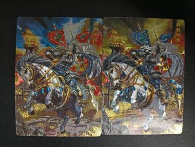 花开卡拍第46期（11月9号周日截拍，品控勿拍!!!拍品不寄存，运费5元，自制卡难免瑕疵，可能存在轻微撞角爆边等出厂瑕疵，品控介意勿拍！） - 奇点卡牌 盲包卡 名将五虎 马超粗闪+冷烫