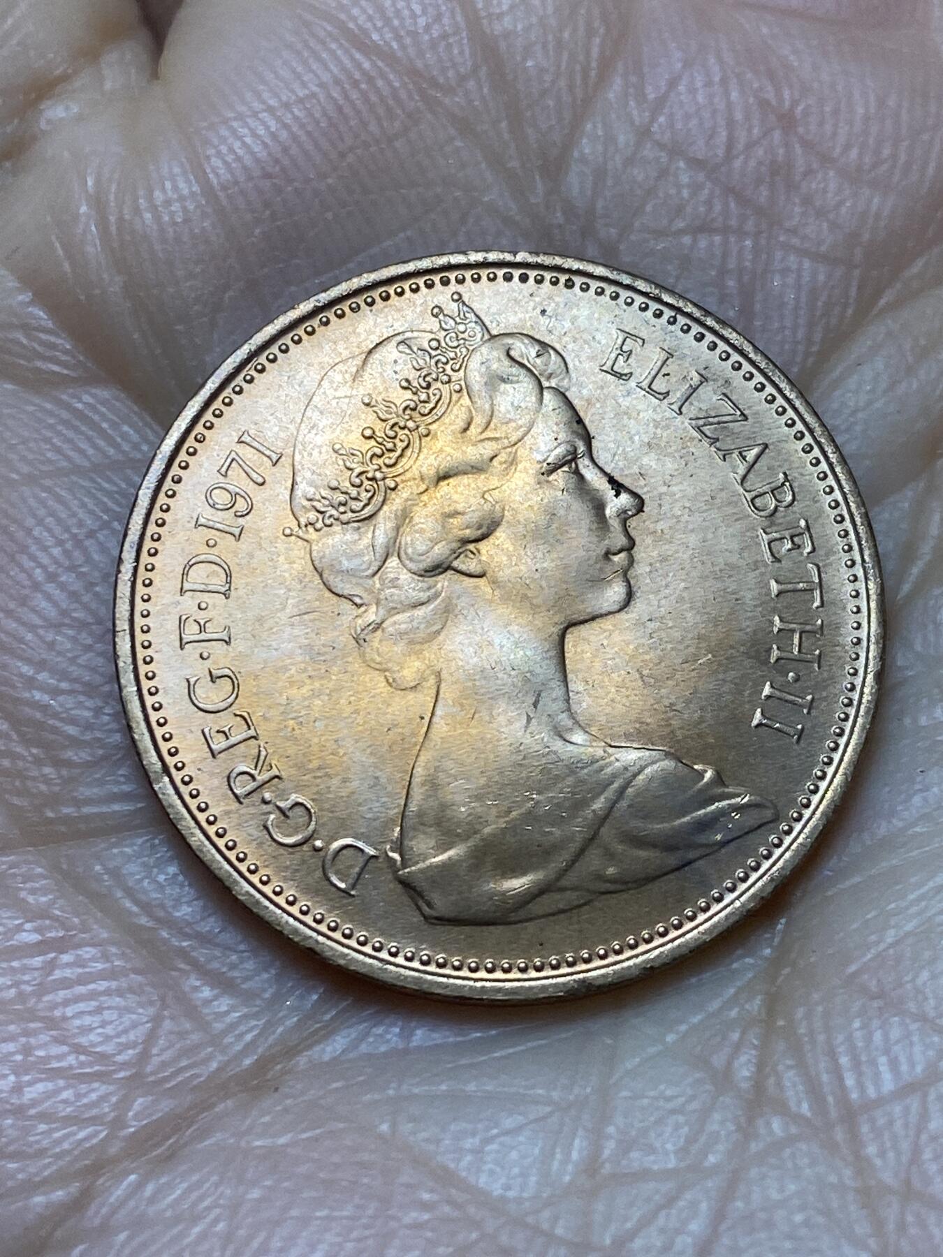 2025年第一百二十四场(总第一百五十场）外国好品散币(免佣金) 全新英国🇬🇧1971年2新便士