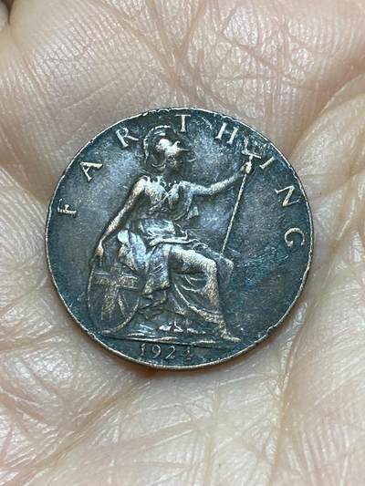 2025年第一百二十四场(总第一百五十场）外国好品散币(免佣金) - 英国🇬🇧1924年1法新(乔治五世第二版)